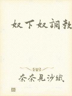 奴下奴调教小说