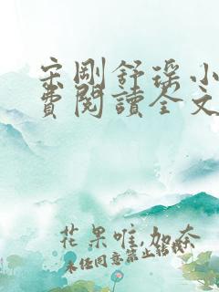 宋刚舒瑶小说免费阅读全文最新章节