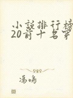 小说排行榜2020前十名穿越