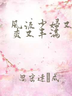 风流少妇又紧又爽又丰满