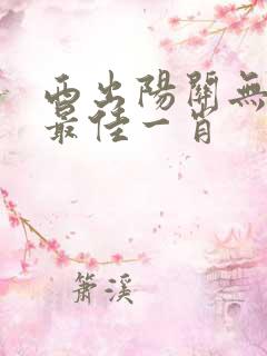 西出阳关无故人最佳一肖