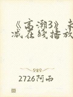 《高潮3》未删减在线播放