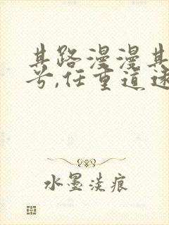 其路漫漫其修远兮,任重道远