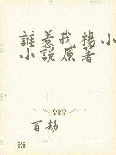 谁惹我杨小绵的小说原著