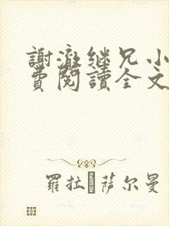 谢澈继兄小说免费阅读全文无弹窗