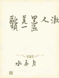 欧美黑人激情视频一区