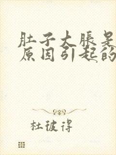 肚子大胀是什么原因引起的