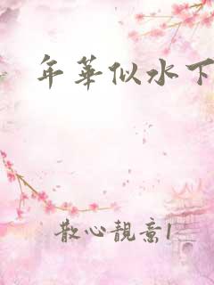 年华似水下一句