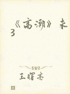 《高潮》未删减3