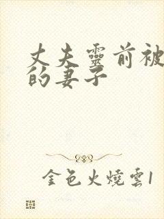 丈夫灵前被欺负的妻子