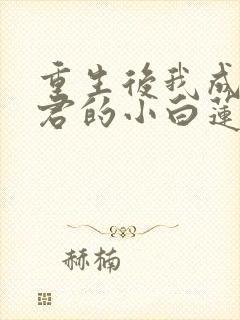 重生后我成了暴君的小白莲