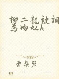 柳二龙被调教沦为肉奴h