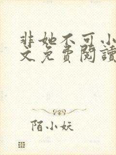 非她不可小说全文免费阅读无弹窗