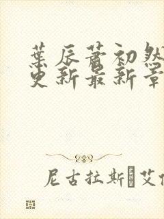 叶辰萧初然刚刚更新最新章节阅读