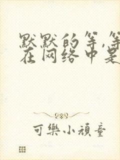 默默的等,等你在网络中是什么歌