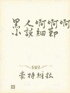 黑人啊啊啊啊啊小说细节