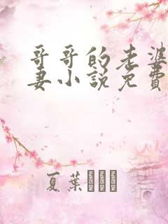 哥哥的老婆是娇妻小说免费阅读全文