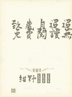 致岁月迢迢小说免费阅读无弹窗