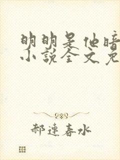 明明是他暗恋我小说全文免费阅读