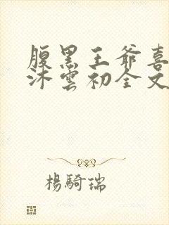 腹黑王爷喜当爹沐云初全文免费阅读