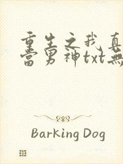 重生之我真没想当男神txt无删减下载