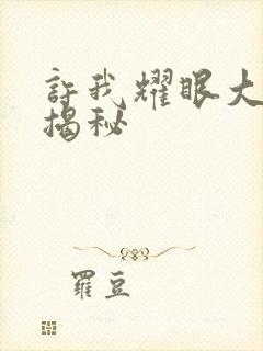 许我耀眼大结局揭秘