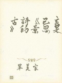 古诗《已亥杂诗》的意思是什么?