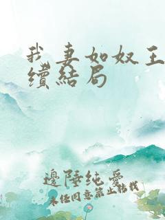 我妻如奴王琳后续结局