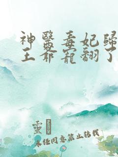 神医毒妃归来,王爷宠翻了