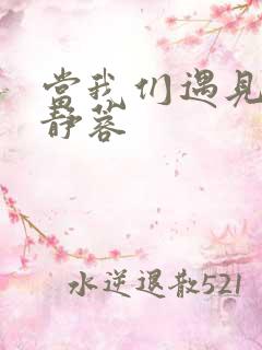 当我们遇见你王静蓉