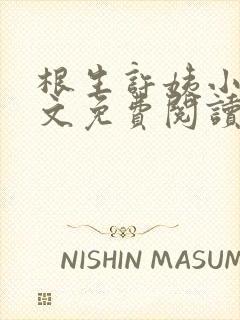 根生许姨小说全文免费阅读最新章节