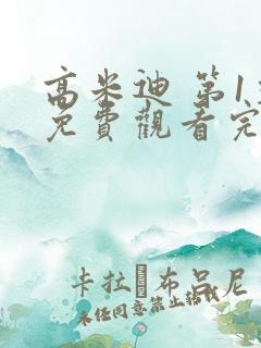 高米迪 第1季免费观看完整版高清