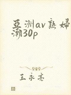 亚洲av熟妇高潮30p