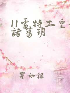 11处特工皇妃诸葛玥