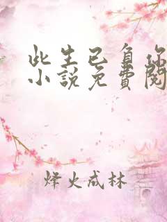 此生已负你情深小说免费阅读