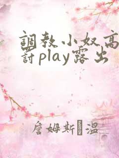 调教小奴高潮惩罚play露出