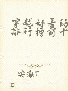 穿越好看的小说排行榜前十名