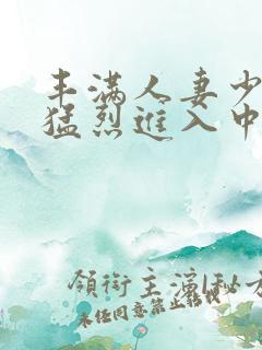 丰满人妻少妇被猛烈进入中文字幕