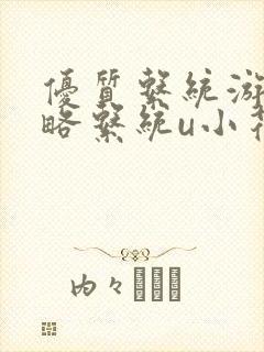 优质系统游戏攻略系统u小花