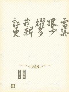 许我耀眼电视剧更新多少集了