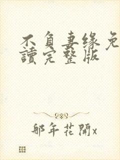 不负妻缘免费阅读完整版