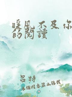 暖风不及你情深的阅读