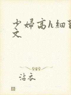 少妇高h细节爽文