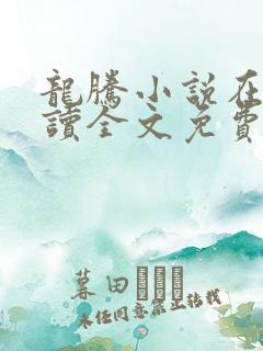 龙腾小说在线阅读全文免费阅读无弹窗