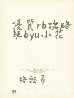 优质rb攻略系统byu小花