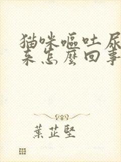 猫咪呕吐尿不出来怎么回事