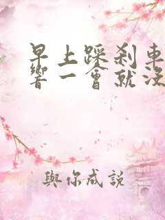 早上踩刹车吱吱响一会就没了