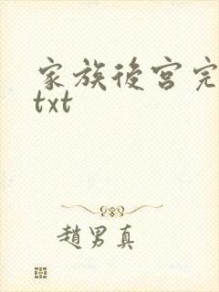 家族后宫完结版txt