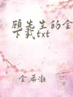 顾先生的金丝雀下载txt