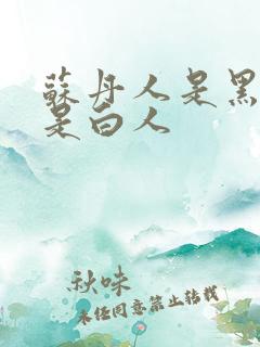 苏丹人是黑人还是白人